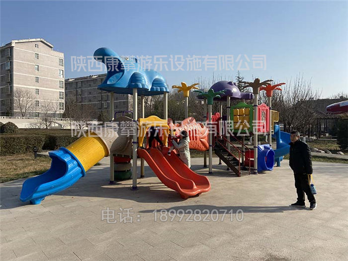 陜西咸陽(yáng)愿景園小區(qū)兒童滑梯案例