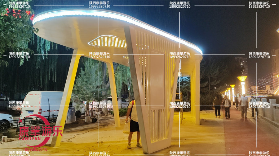 延安市子長(zhǎng)縣戶外廊架景觀亭案例