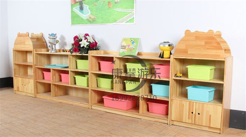 幼兒園木質兒童玩具柜