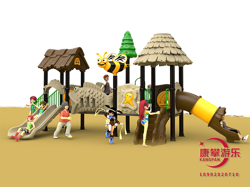 大型塑料組合滑梯提高兒童的進(jìn)取精神