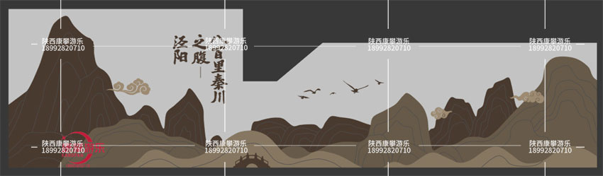 咸陽(yáng)涇陽(yáng)縣口袋公園景觀墻游樂(lè)設(shè)施案例